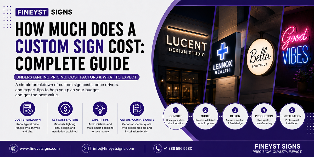 How Much Does a Custom Sign Cost: Complete Guide