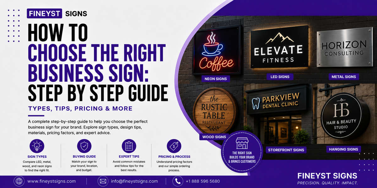 How to Choose the Right Business Sign: Step by Step Guide