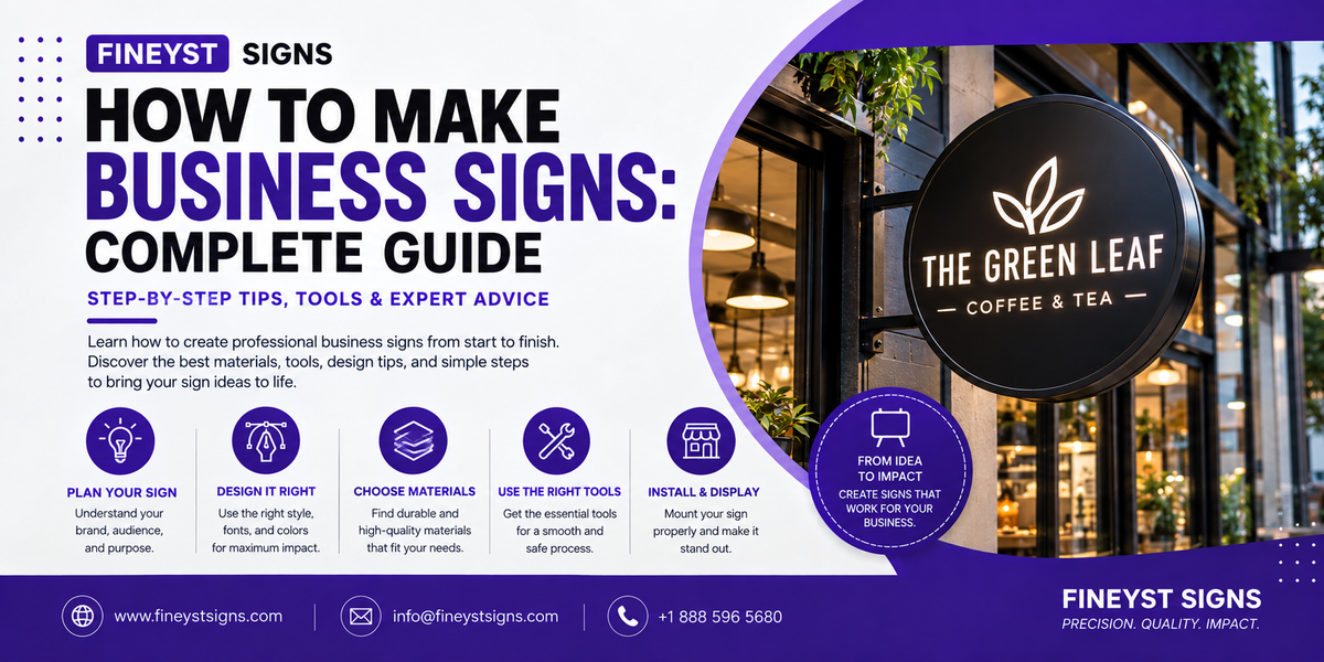 How to Make Business Signs: Complete Guide