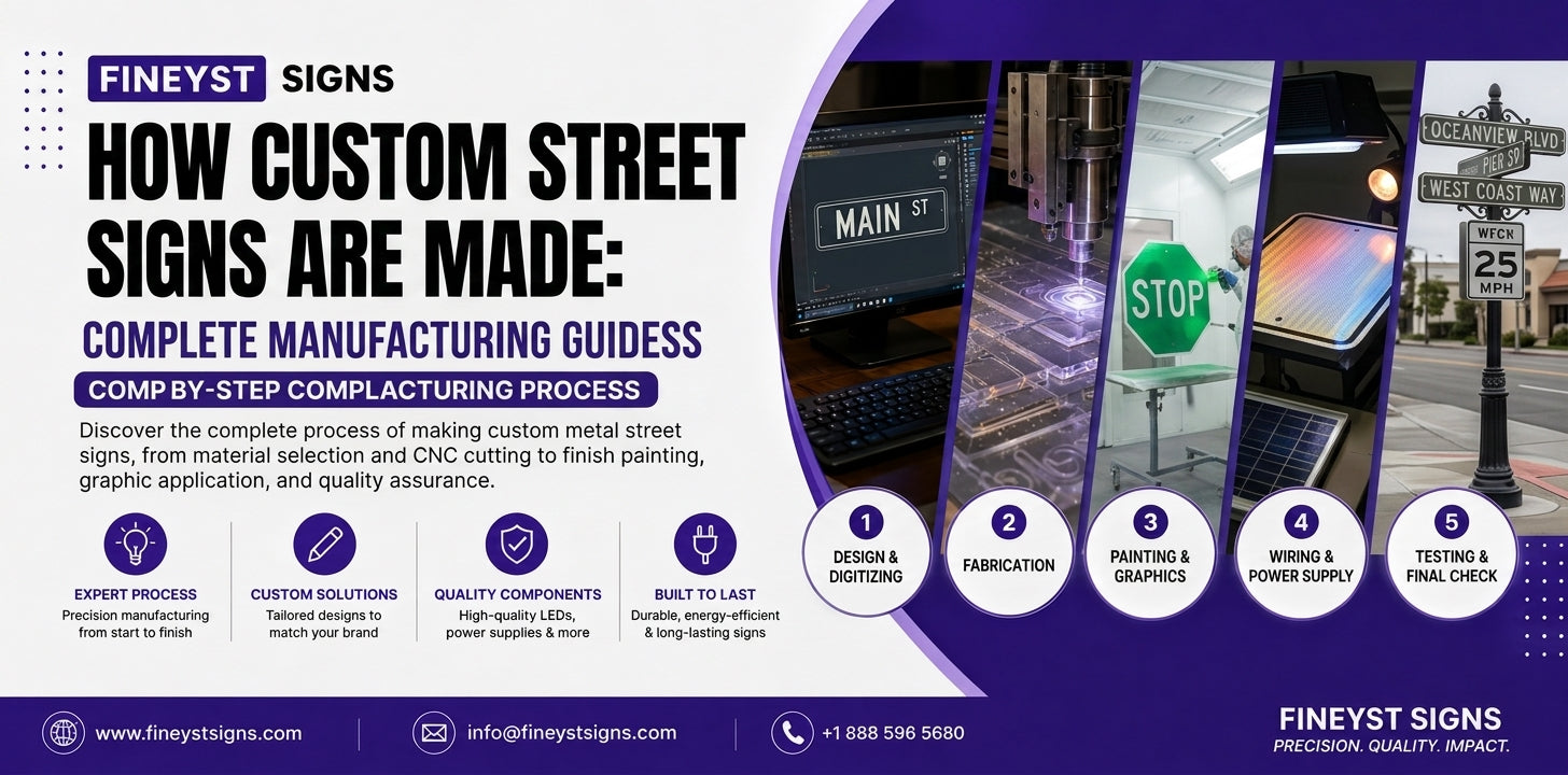How to Make Custom Street Signs: Step-by-Step Complete Manufacturing Guide