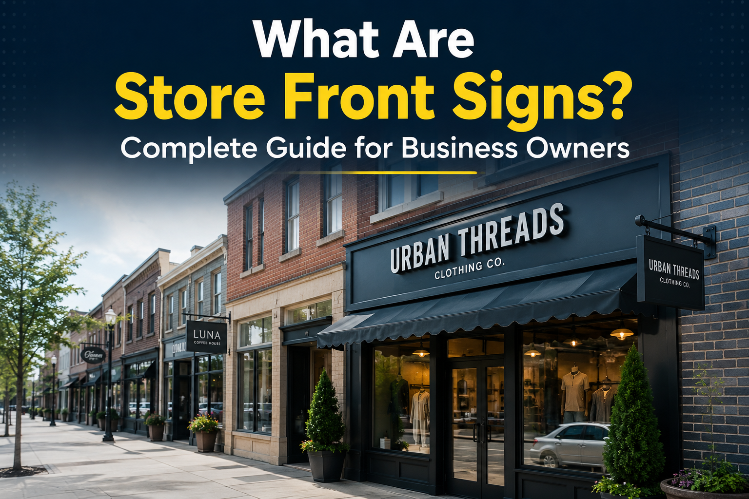 What Are Storefront Signs? Complete Guide for Business Owners