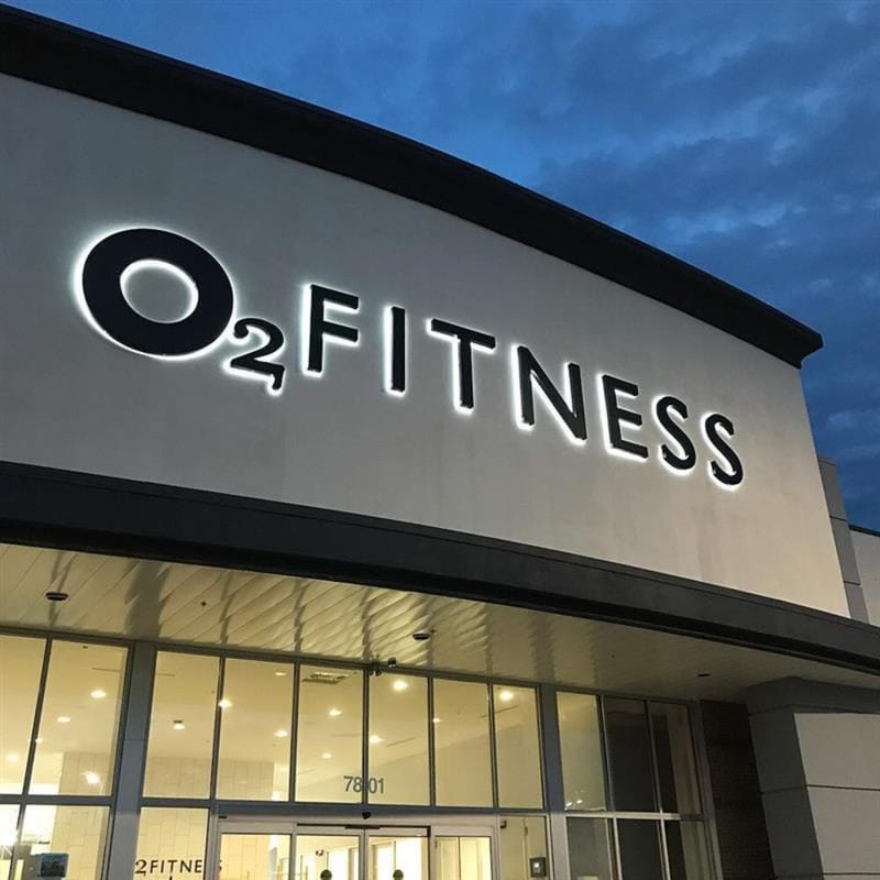 Halo Lit Fitness Sign