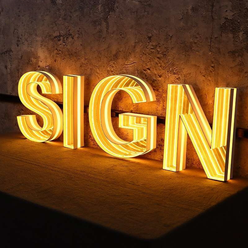LED Neon Feature Wall