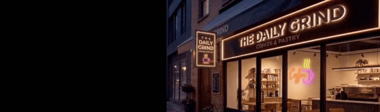Sign and neon production workspace